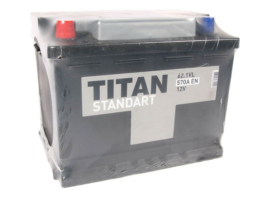 АКБ  6СТ-62 (242*175*190) (570А) "Титан" Standart (г.Бор)