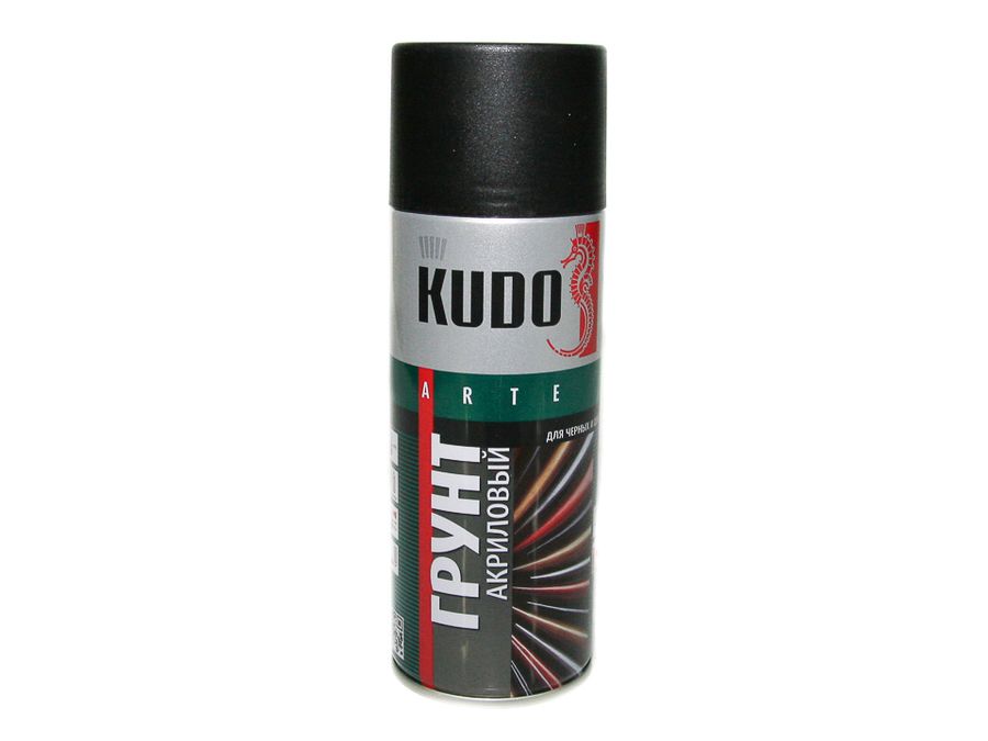 Грунт спрей (520 мл) акриловый черный "KUDO"
