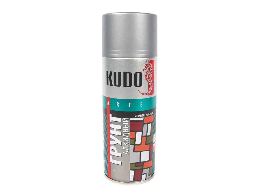 Грунт спрей (520 мл) алкидный серый "KUDO"