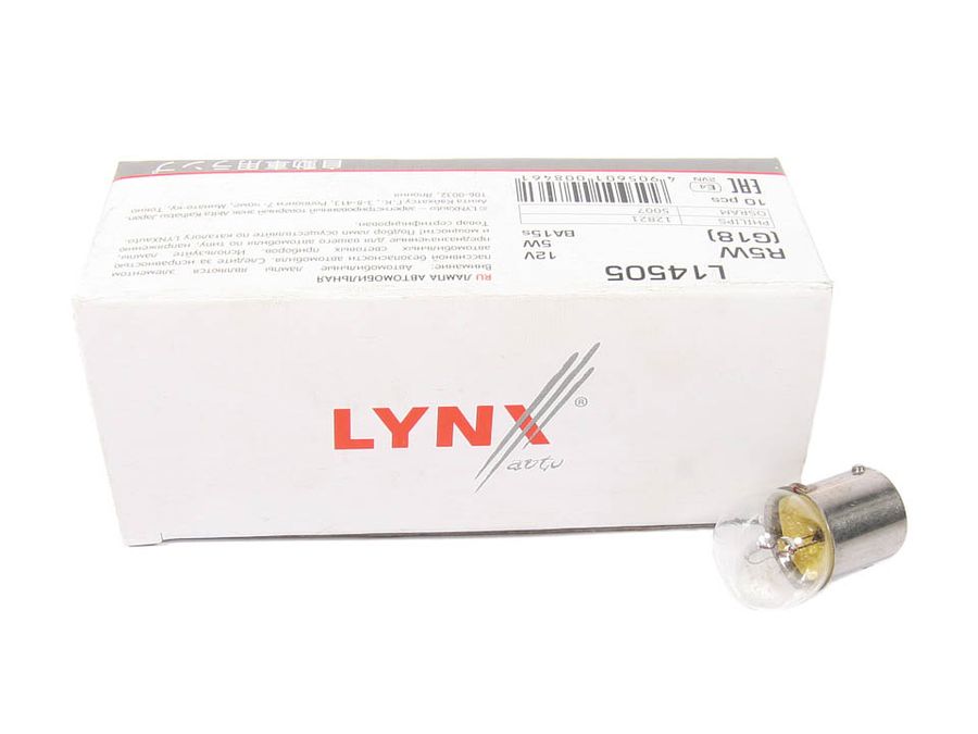 Лампа А 12-5 R5W 12V (габариты,ном/знак,п/капотная)  "LYNX"