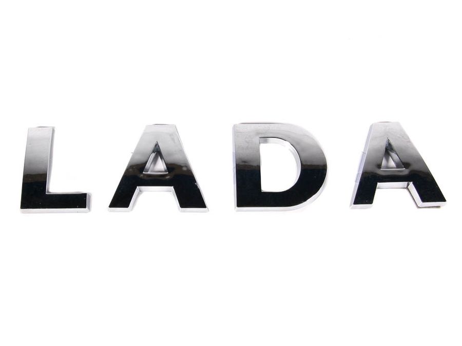 Орнамент "L A D A" задка "Lada Vesta"
