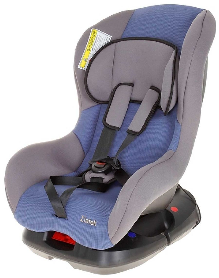 Кресло детское автомобильное "ZLATEK" "Galleon" (синий) (от рождения до 4лет) до 18 кг
