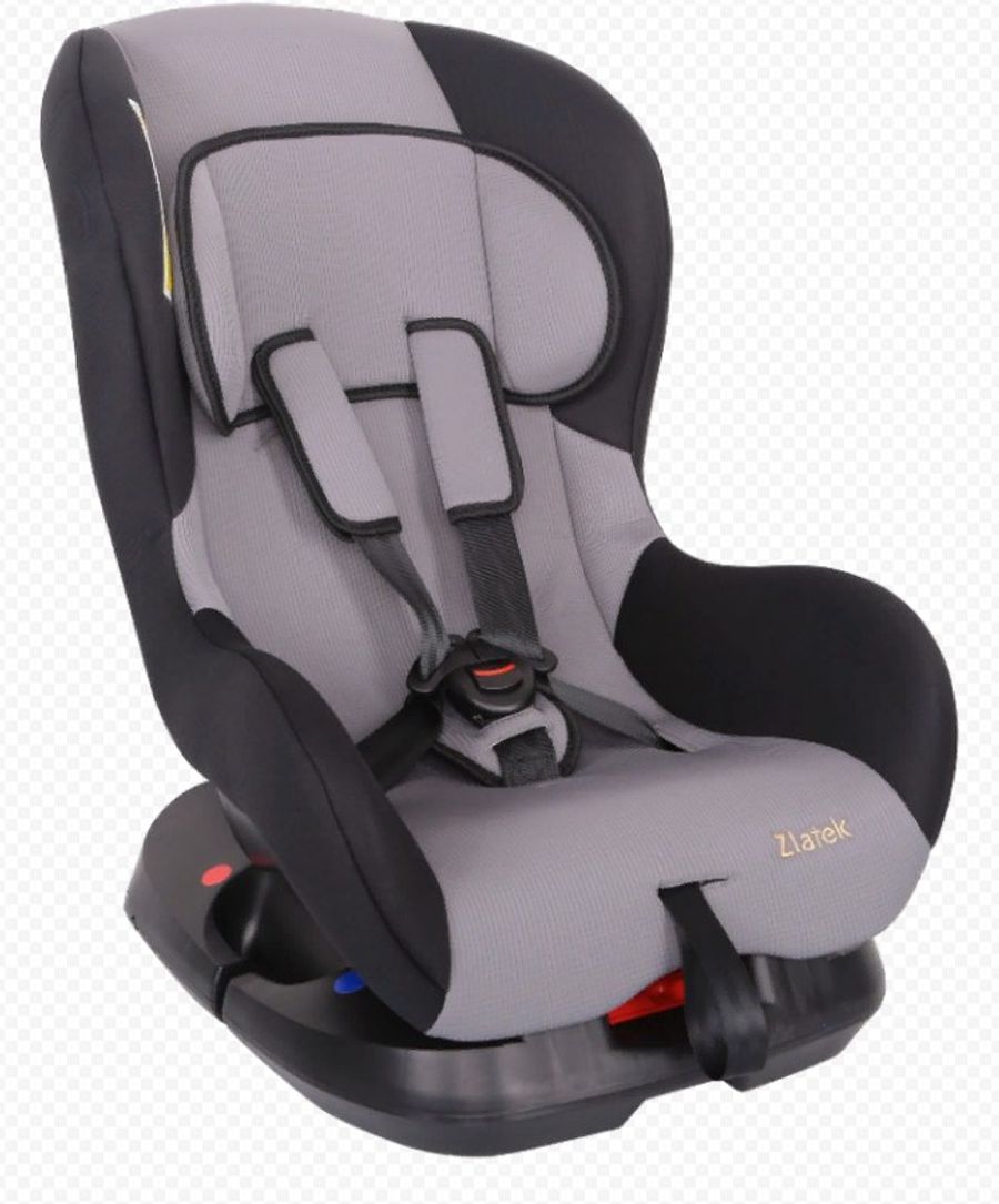 Кресло детское автомобильное "ZLATEK" "Galleon" (серый) (от рождения до 4лет) до 18 кг
