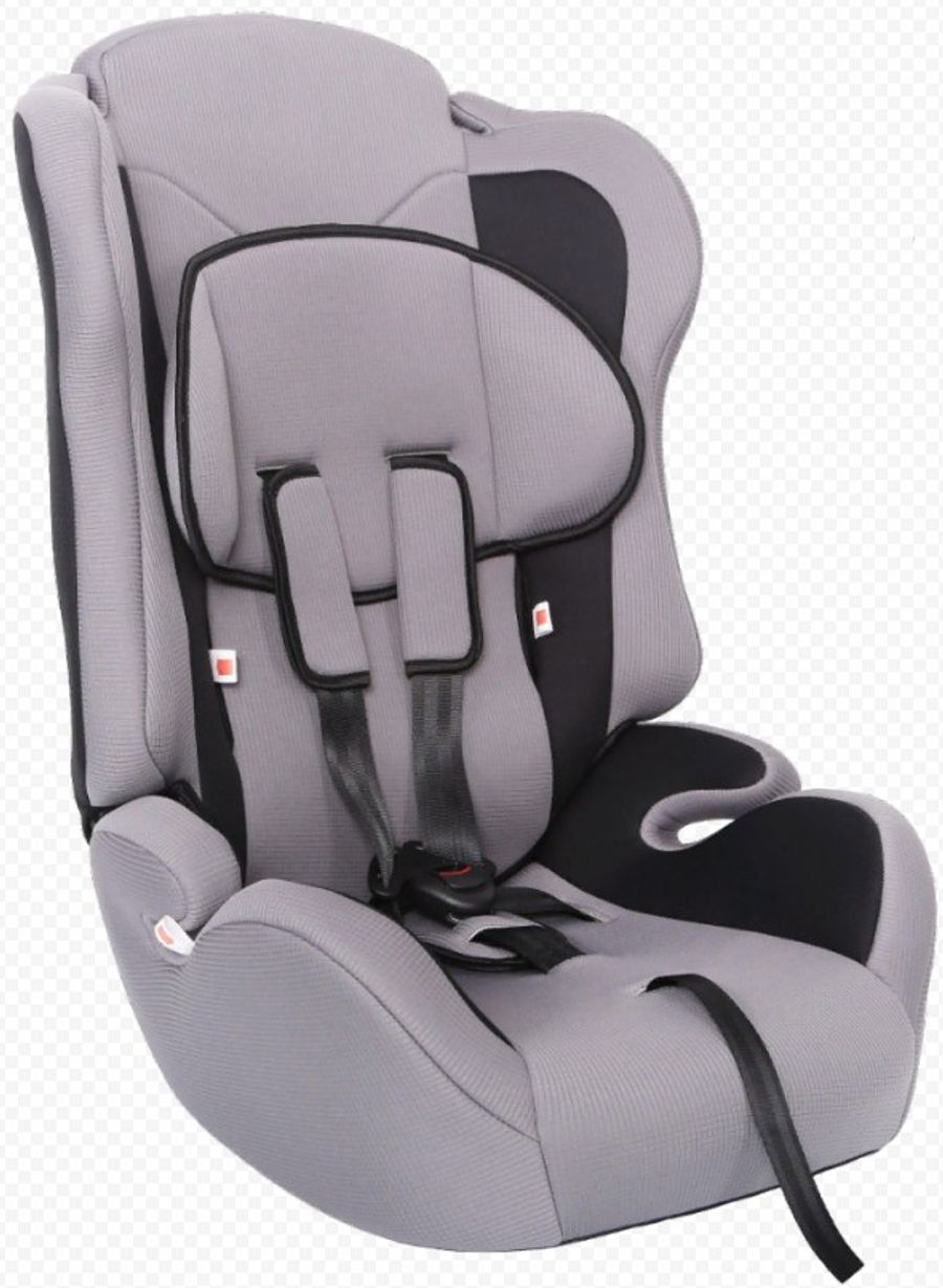 Кресло детское автомобильное "ZLATEK" "Atlantic" (серый) (от рождения до 12лет) до 36кг
