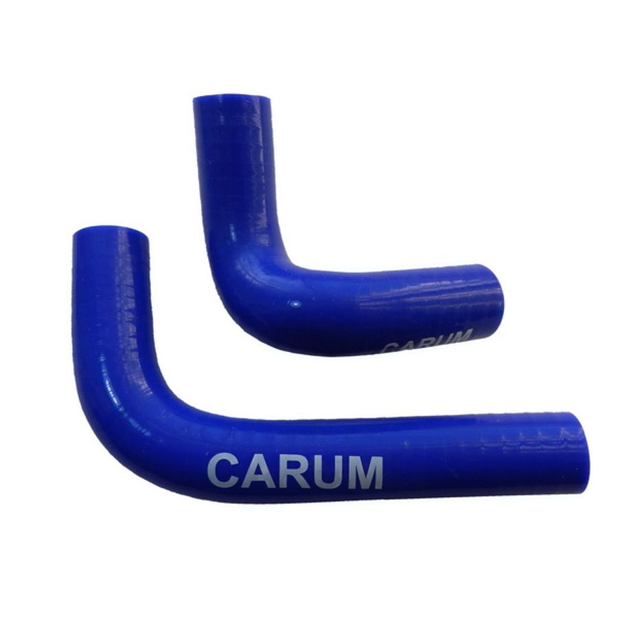 Патрубки печки 2101 (к-т 2 шт) (армированный силикон) "CARUM"