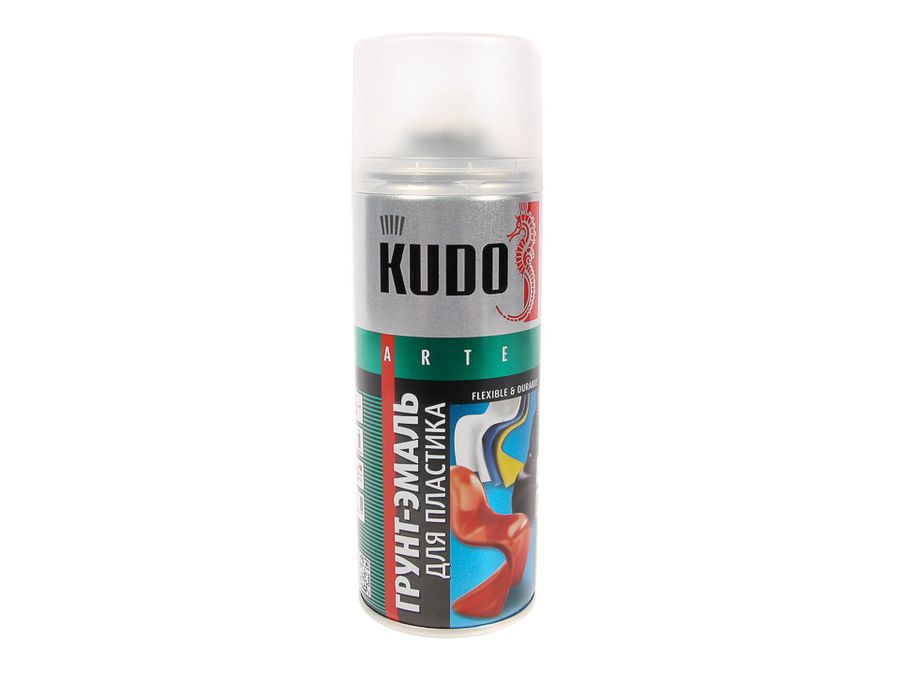 Грунт спрей (520 мл) для пластика белый "KUDO"    (RAL 9003)
