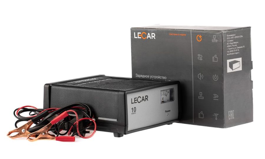 Зарядное устройство АКБ импульсное "LECAR" автомат 12В, 7А LECAR-10