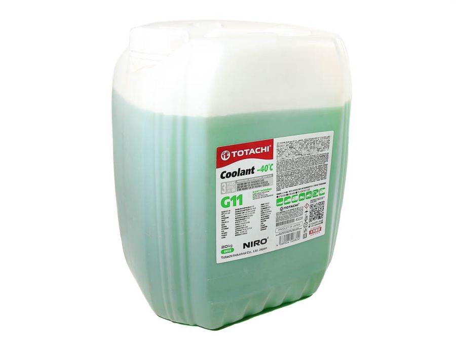 Антифриз зеленый 20кг G11 TOTACHI NIRO Coolant Green -40C
