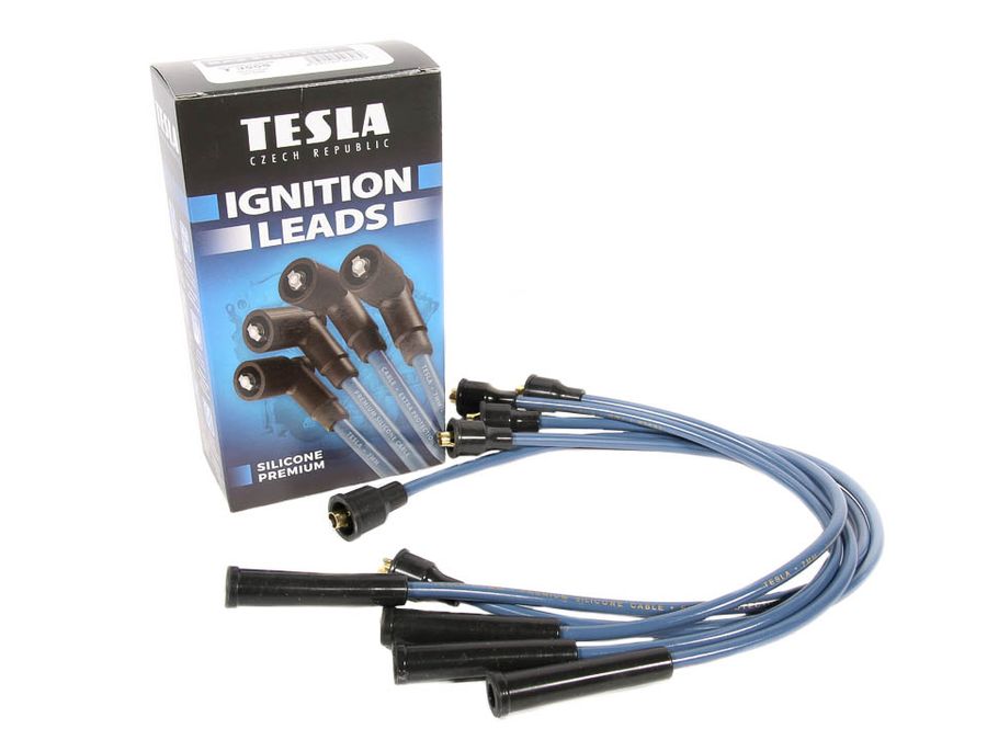 Провода в/н 2101-07 "TESLA" силикон. (к-т) (T355S) с резистивным сердечником