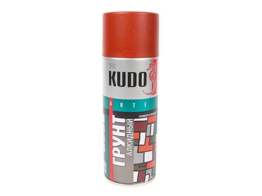 Грунт спрей (520 мл) алкидный красно-коричневый "KUDO"