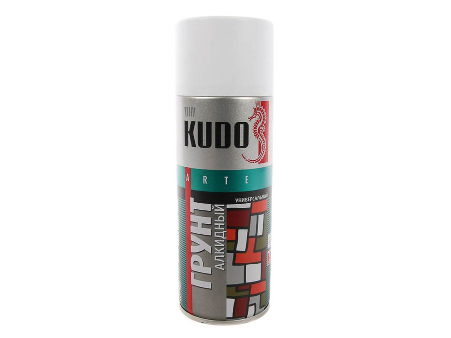 Грунт спрей (520 мл) алкидный белый "KUDO"