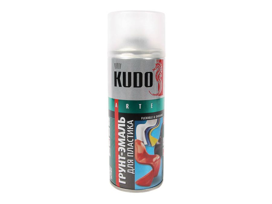 Грунт спрей (520 мл) для пластика серый "KUDO"    (RAL 7031)
